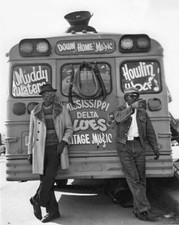 Soul Singers MUDDY WATERS and HOWLIN WOLF  Glossy 8x10 Photo Tour Bus Poster