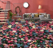 3D Rose Flower 14356NA Floor WallPaper Murals Wall Print 5D AJ WALLPAPER AU Fay
