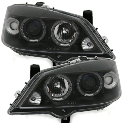 Faruri pentru for Opel Astra G 97-04 Angel Eyes Negru SONAR TUNING DE LPOP19EL X