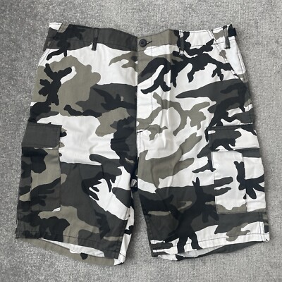 Rothco BDU Shorts Mens Large Waist 35-39 Inch Tactical Military Army Camo  Cargo
