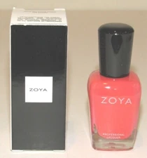 Zoya KARA Nail Polish Professional Lacquer Pink 0.5 Oz Full Size Orange Cora NIB