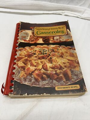 Vintage Cookbook Spiral Recipes Casseroles & Bread Hamburger Pork Veal Beef