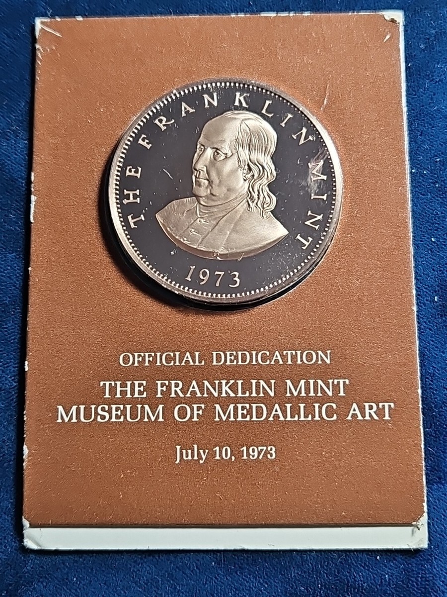 Franklin Mint Museum of Medallic Art July 10 1973 Bronze Medal