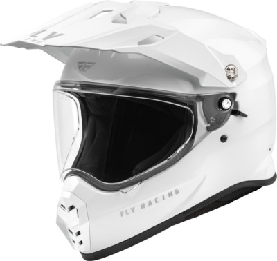 NEW FLY RACING TREKKER SOLID HELMET WHITE 2X - MOTORCYCLE/ ATV/ OFFROAD