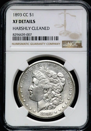 1893-CC $1 Carson City Morgan Silver Dollar - NGC XF Details CC529