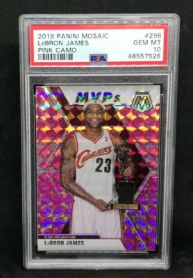 2019-20 Panini Mosaic Prizm Lebron James #298 Silver MVP's Pink