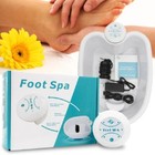 Detox Ion Electric Foot Spa Bath Massage Device Mini Clean Vibrat Whirlpool Care