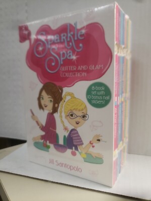 Sparkle Spa Glitter and Glam Collection 8 book set by Jill Santopolo Books 1 - 8