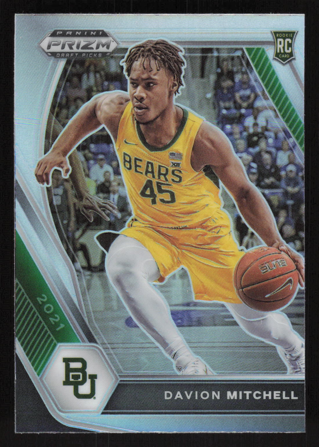 2021 Panini Prizm Draft Picks #13 Davion Mitchell Card Silver Prizm  TCCCX