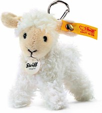 STEIFF®  112010 Schlüsselanhänger Lamm 10 cm weiss stehen NEU unbespielt RARITÄT