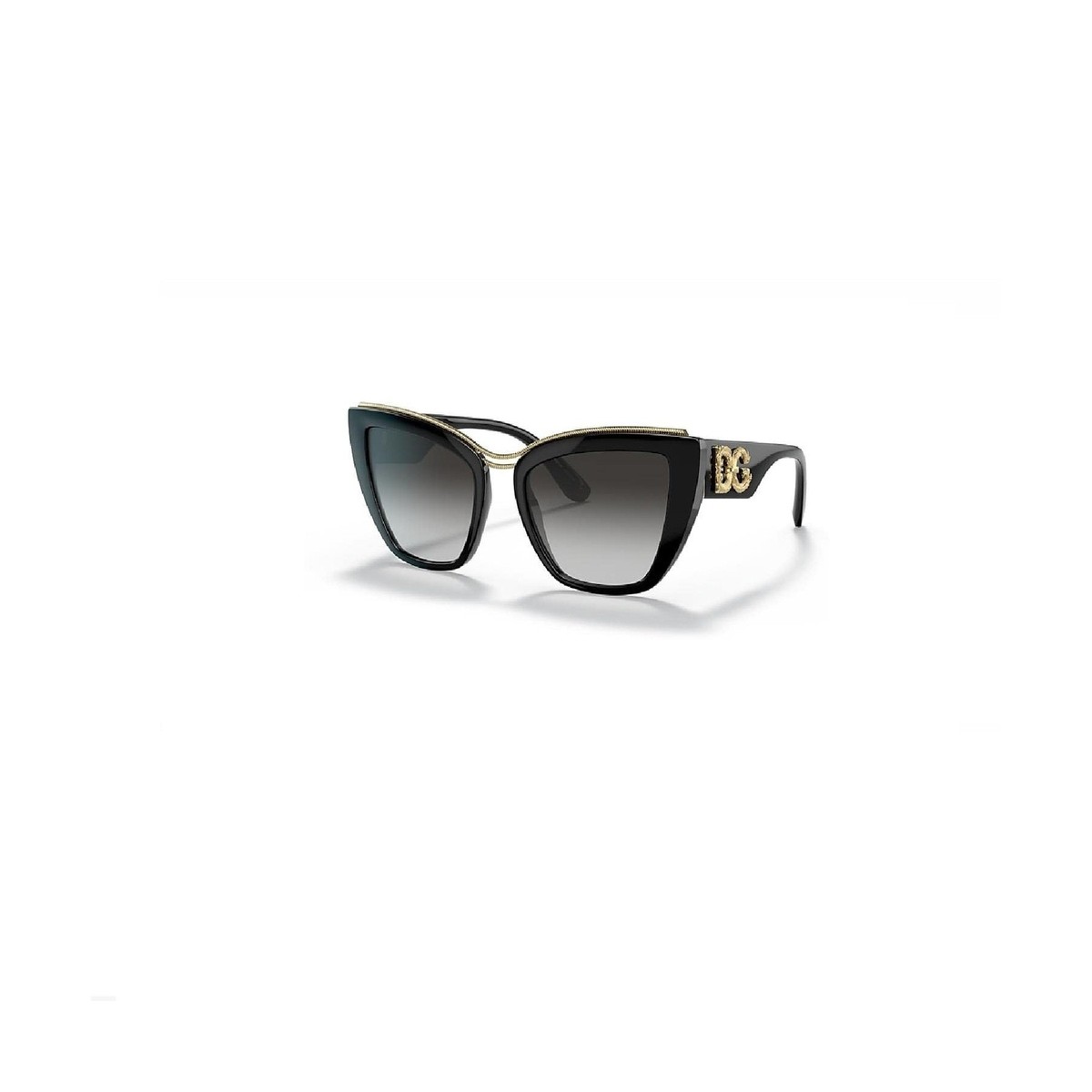 Dolce & Gabbana Women's Round Fashion Sunglasses, Black