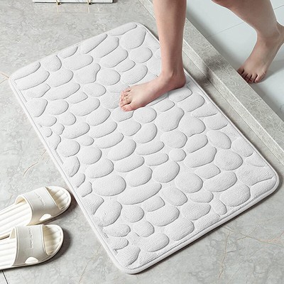 Home Cobblestone Embossed Door Carpet Door Mat Bathroom Simple Wind Absorbent