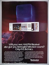 Technics AM/FM Stereo Receiver PRINT AD - 1984