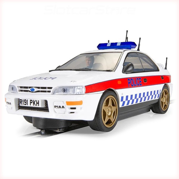 "Scalextric C4429 Subaru Impreza Wrx \"Police Editon\" 1:32 Allrad 4WD Auto Slotcar"-image