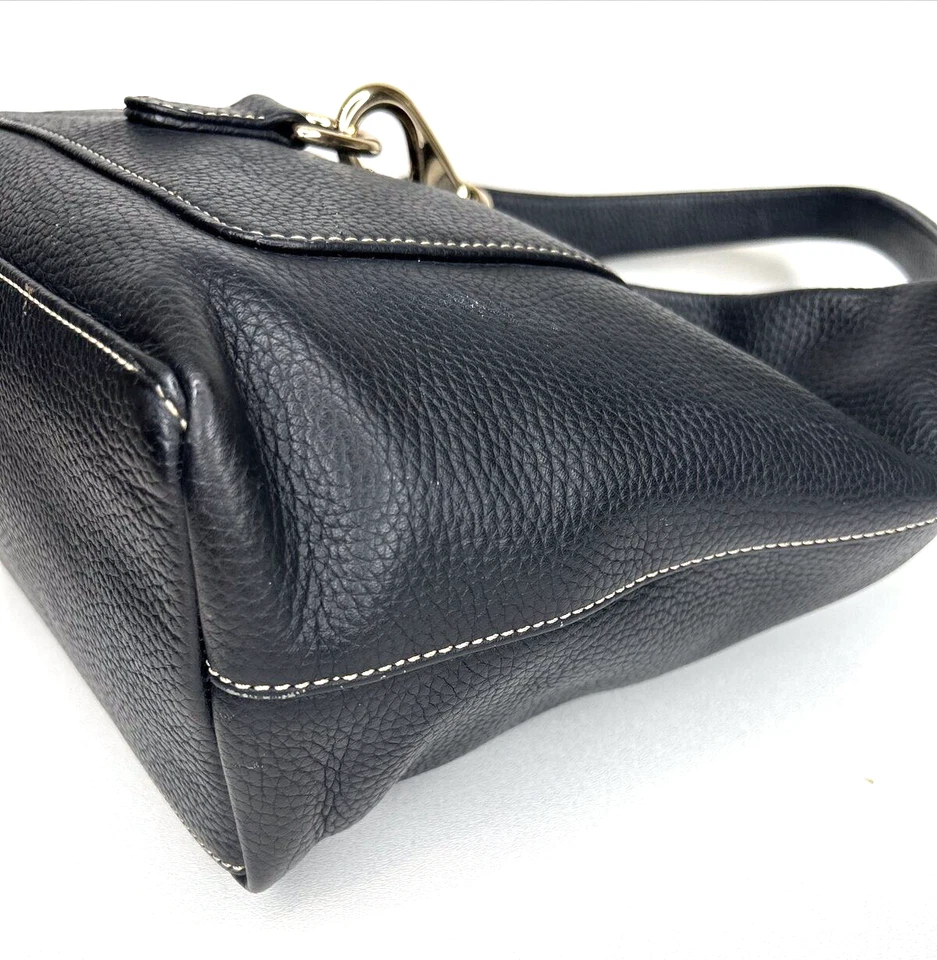 :Authentic DOONEY & BOURKE Pebble Grain Belvedere Black Hobo Shoulder Bag - Image 3 of 4