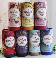 8X80G Lovare Schwarz & GrüNtee Tee Fruchtig-Blumig In Verschiedene Sorte
