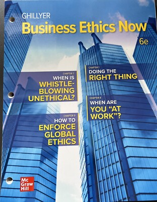 BUSINESS ETHICS NOW 6TH EDITION BY ANDREW W GHILLYER PDF visual data 7