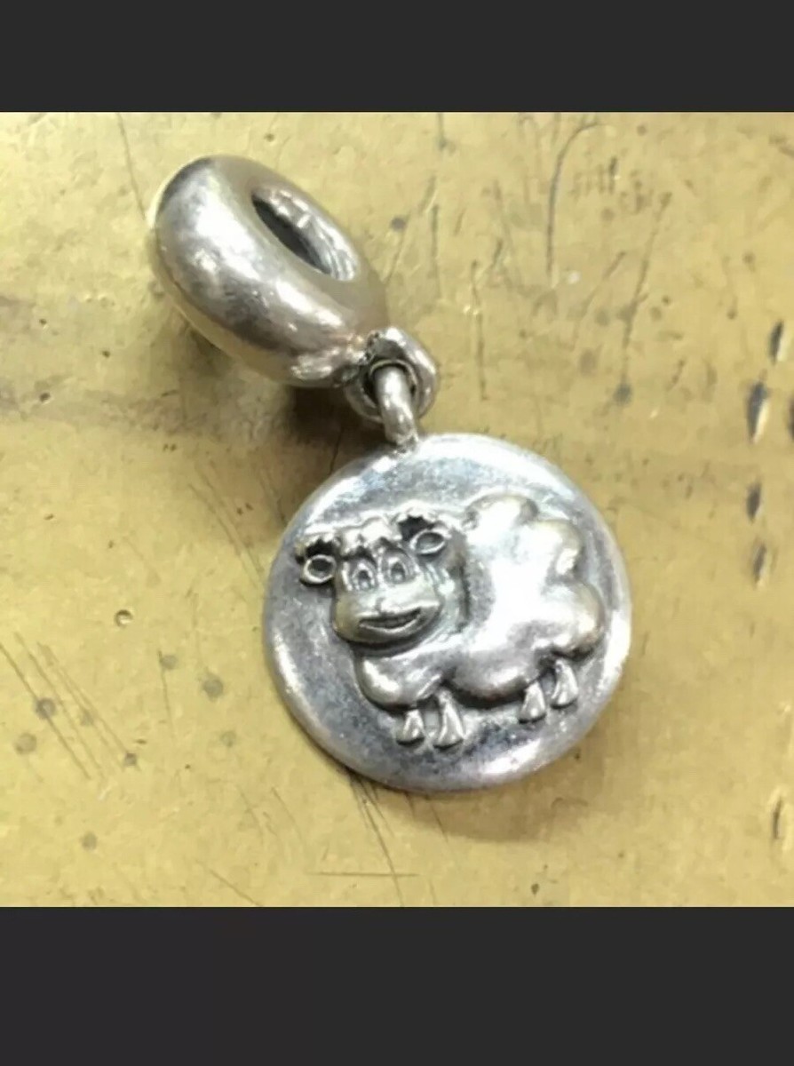 Retired PANDORA ZODIAC Year Of The SHEEP DANGLE CHARM 790883 Rare