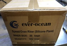 Ever Ocean Silicone Speed Oven Risers 12" x 4.7" x 0.75" (100 Pack) baking trays