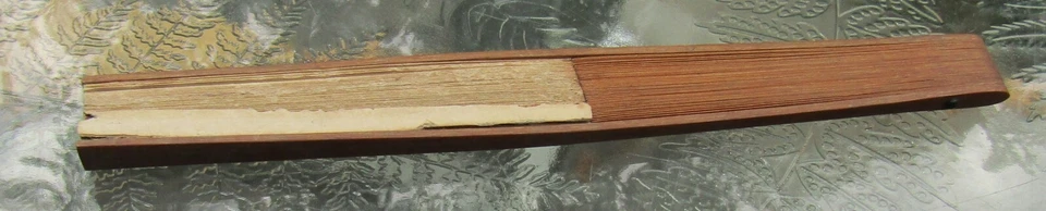 1920s Tydol Veedol Gasoline Oil Chinese Hand Held Advertising Fan USED rare LOOK - Image 2 of 4