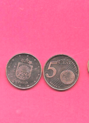 #ad #ad LATVIA KM152 2019 UNC UNCIRCULATED MINT BU MODERN 5 EURO CENT COIN $1.20