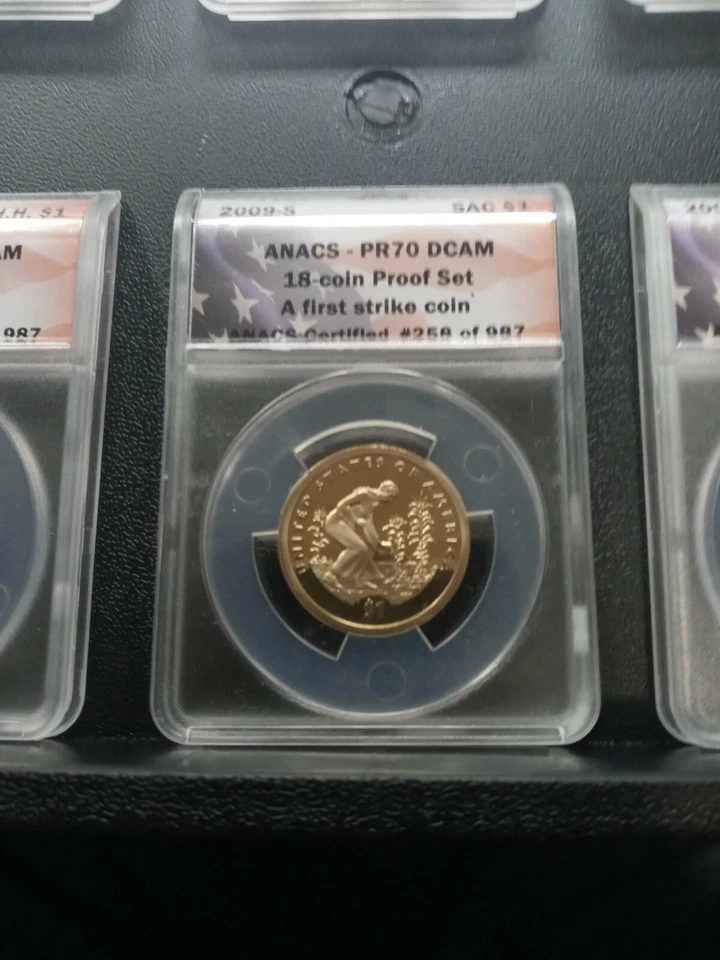 Set of 2009 S US State Quarters ANACS PR70 DCAM First Strike #258 of 987 - Image 3 of 4