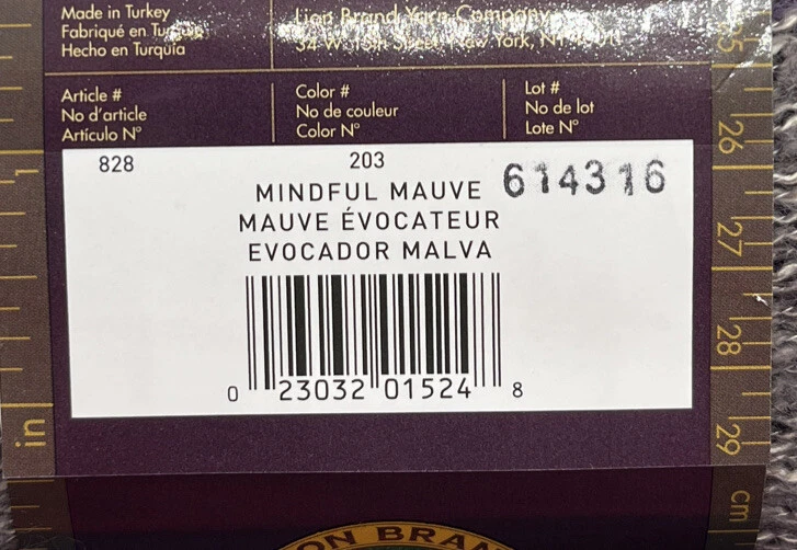 Lion Brand Shawl in a Ball Yarn "Mindful Mauve" 18 Skeins #1069 - Image 4 of 4