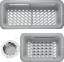 LASSHSWA Collapsible Colander and Strainer for Kitchen, Over the Sink Straine...