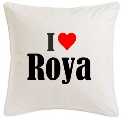 KISSENBEZUG I LOVE ROYA 40CMX40CM AUS MIKROFASER