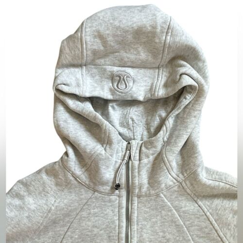 Lululemon Scuba Full Zip Cropped Hoodie Size Small Heather Gray - Picture 6 of 8