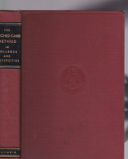 PUNCHED CARD METHOD IN COLLEGES AND UNIVERSITIES. 1935: COMPUTER SCIENCE: RARE