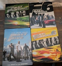The Fast And The Furious Steelbook Lot 4x Blu Ray Dvd 1,5 6 -Read