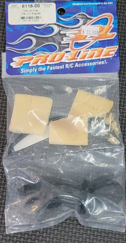 FILTRO DE AIRE PRE AMARILLO PARA ROPA EXTERIOR MOTOR .21 PROLINE KYOSHO LOSI BUGGY TLR TEKNO Foto 2 de 4