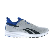 Reebok Runner 4 4E Mens Gray Canvas Extra Wide 4E Athletic Running Shoes