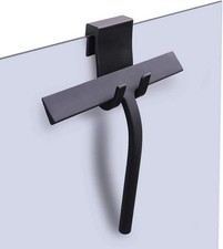 Silicon Shower Squeegee with Hook  Inch Window Glass Scraper Black Bathroom UK
