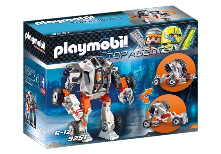 PLAYMOBIL 9251 MECH Roboter T.E.C.'s TOP AGENTS Transformationsfunktion SELTEN