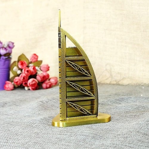 Estatua antigua vintage Dubai Burj-Al-Arab de 1 pieza para regalos, habitación, oficina, artículo - Imagen 1 de 3