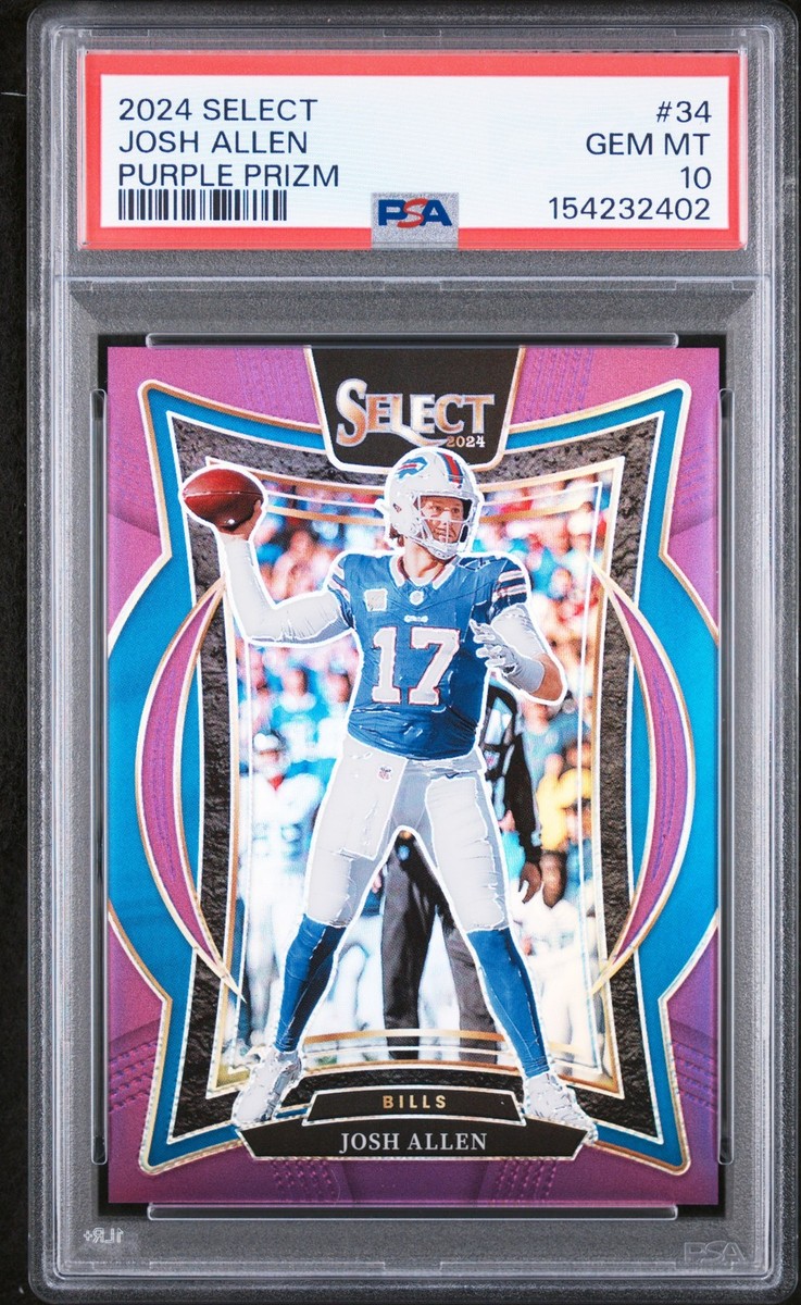 2024 Panini Select - Concourse Josh Allen #34 Purple Prizm /75 for