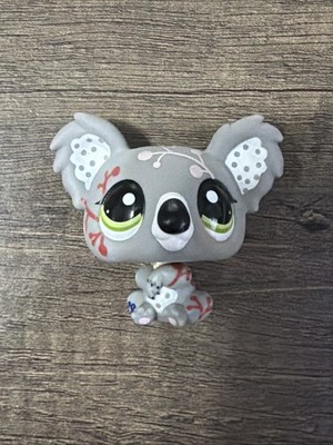 Littlest Pet Shop Fanciest 1837 Grey Koala Green Eyes