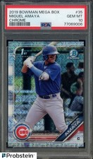 #3 2019 Bowman Chrome Mega Box #35 Miguel Amaya Chicago Cubs RC Rookie PSA 10