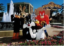 1992 Postcard, Movie World, Looney Tunes Characters, Gold Coast, Queensland (C)