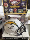 New ListingPhilip Rivers Chargers Autographed Mini Helmet Tri-star Hidden Treausres