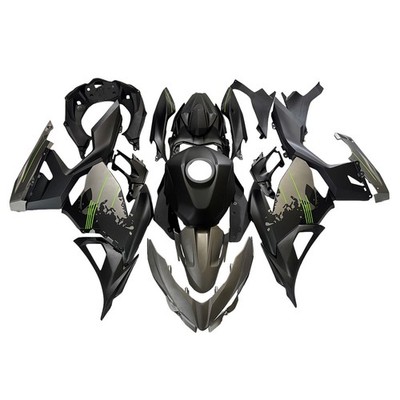 Injection Bodywork for Kawasaki Ninja 400 EX400 2018-2025 Fairing Kit Grey Black
