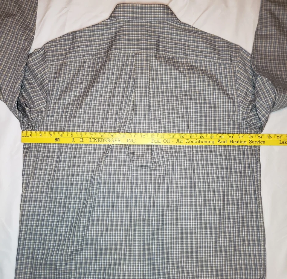 Daniel Cremieux Signature Collection Plaid Button Down Shirt Men's Large Cotton - Image 3 of 4