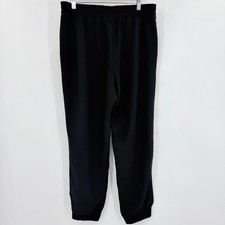 GAP Black Elastic Waist With Pockets 100  Polyester Jogging Pants Size Large