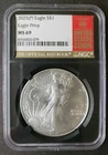 2025 (P) $1 American Silver Eagle Dollar with Eagle Privy NGC MS69