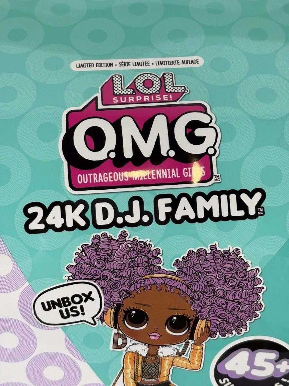 LOL Surprise OMG Limited Edition 24K DJ Family Fashion Doll With 45+ Surprises