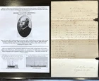 CIVIL WAR/SPANISH-AMERICAN ADMIRAL JAPANESE NAVY GRINNELL DOCUMENT SIGNED 1864 !