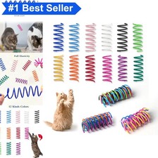 Cat Spring Toys 12 Pack 12 Colors Plastic Coil Springs Interactive for Indoor