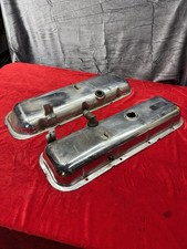 1965-1972 Chevrolet Bbc 396 427 Original Chrome Dripper Valve Covers 1966 1967 1965-1972 Chevrolet Bbc 396 427 Original Chrome Dripper Valve Covers 1966 1967